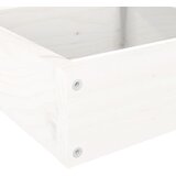  Vrtna sadilica s 4 razine 106x104,5x36 cm bijela od borovine | Eponuda.ba