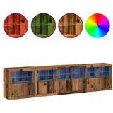  LED komoda Staro drvo 283 x 37 x 67 cm Konstruirano drvo | shoptok.hr