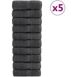 vidaXL Premium brisače 50 kosov antracit 30x30 cm 600 gsm 100 % bombaž Cene