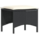  4-dijelni set vrtnih sofa od poliratana s jastucima crni | shoptok.hr