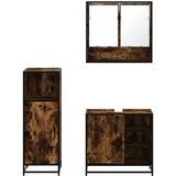  3-dijelni set kupaonskog namještaja boja hrasta drveni | shoptok.hr