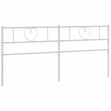Maison Chic kovinsko posteljno vzglavje - vzglavna omarica - nočna omarica belo 200 cm, (21704892) | Shoptok.si