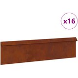 Ograda protiv puževa 16 pcs Rđa 100 x 3,5 x 25 cm | shoptok.hr