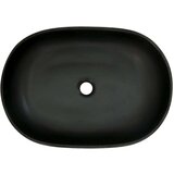Nadgradni umivaonik crno-plavi ovalni 59 x 40 x 14 cm keramički | shoptok.hr