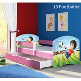  Dječji krevet ACMA s motivom, bočna roza + ladica 140x70 cm 13 Footballer | shoptok.hr