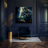 Dekorativna slika na platnu - premium art - wilderness in wolf eyes