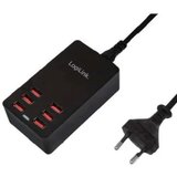 Logilink PA0139 PA0139 USB punjač Utičnica Izlazna struja maks. 6400 mA 6 x USB Automatska detekcija Cijene
