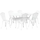  Vrtni set za objed 7 pcs Bijelo Aluminij | shoptok.hr