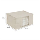 Five spremnik za odjeću 60 x 40 cm poliester/PVC, bež | shoptok.hr