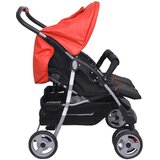  Dječja Kolica za Blizance Čelik Crveno-Crna | shoptok.hr