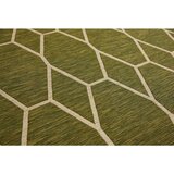Dieter Knoll PREPROGA ZA ZUNANJO UPORABO Olea 160/230 cm tkano olivno zelena | Shoptok.si