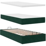  Okvir kreveta s madracima tamnozeleni 160x200cm baršunasti | shoptok.hr