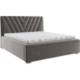 Boxxx OBLAZINJENA POSTELJA 160 cm x 200 cm , tekstil temno siva Cene
