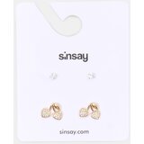 Sinsay Set naušnica sa srcima i cirkonima 2 pack | shoptok.hr