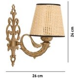 Opviq zidna lampa lily coral natural gold | ePonuda.com
