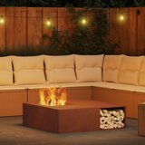  Kamin Smeđa 100 x 100 x 30 cm Čelik otporan na vremenske uvjete | shoptok.hr