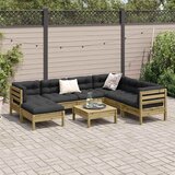  8-dijelni set vrtnih sofa s jastucima od impregnirane borovine | Eponuda.ba