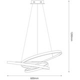  LED luster na sajli EMPOLI LED/55W/230V, crni | Eponuda.com