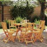 vidaXL Sklopive vrtne stolice 6 kom 36x46x86 cm Čvrsto drvo bagrem | shoptok.hr