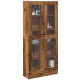 vidaXL Visoka omara starinski les 82,5x30,5x185 cm inženirski les | Shoptok.si