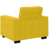  3-dijelni set sofa s jastucima, žuti baršun | Shoptok.si