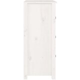  Komoda bijela 70 x 35 x 80 cm od masivne borovine | shoptok.hr