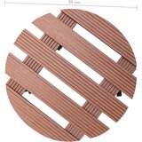 Kolica za biljke 2 kom smeđa Ø 30 x 7,5 cm WPC | Eponuda.ba