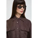 Saint Laurent Sončna očala ženska, rjava barva, SL M136