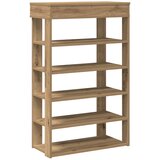 vidaXL Regal za čevlje artisan hrast 60x30x98 cm inženirski les | Shoptok.si