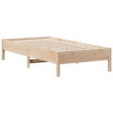 vidaXL Posteljni okvir 75x190 cm trdna borovina | Shoptok.si