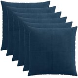  Presvlaka za jastuk 6 pcs ALMELO Mornarsko plava 55 x 55 cm Slike
