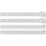  Klizač za ladice 12 pcs Bijelo 300 mm Čelik | shoptok.hr