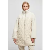 UC Ladies Ladies Oversized Sherpa Quilted Coat softseagrass/whitesand