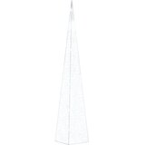  Akrilni ukrasni stožac s LED svjetlima hladni bijeli 90 cm | shoptok.hr
