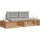  Set vanjskih sofa s jastukom 6 Komad Prirodna i svijetlo siva | shoptok.hr