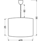 Candellux luster/visilica-farm viseća lampa 35 1X60W E27 | ePonuda.com