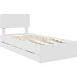  Krevetna konstrukcija Bijeli 75 x 190 cm Konstrukcijsko drvo | shoptok.hr