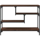 vidaXL Konzolni stol boja smeđeg hrasta 100x30x75 cm konstruirano drvo | shoptok.hr