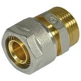 Navojna spojka (Premer: 20 mm, Zunanji navoj: ¾″, Nikljano)