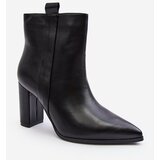 Kesi Women's leather ankle boots Black Vevine cene
