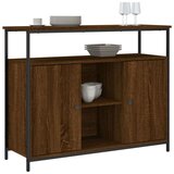  Komoda smeđa boja hrasta 100x35x80 cm od konstruiranog drva | shoptok.hr