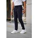 Dewberry 28229 Elastic Lace Mens Jogger Pants-NAVY BLUE | shoptok.hr