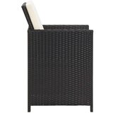  Vrtni stoli 4 kosi poli ratan črne barve, (20660633) | Shoptok.si