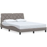 vidaXL Posteljni okvir brez vzmetnice taupe 140x200 cm blago | Shoptok.si