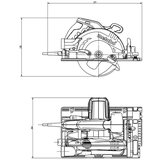 Metabo Ročna krožna žaga KS 55 FS 600955000 | Shoptok.si