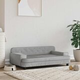  Krevet za pse svjetlosivi 90 x 53 x 30 cm baršunasti | shoptok.hr