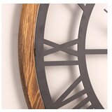 WALLXPERT dekorativni metalni zidni sat roman black Cene