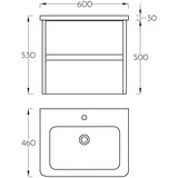 Pino Art lavabo sa ormarićem urban 0767 60cm | ePonuda.com
