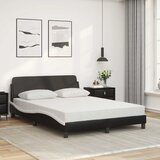  Krevet s madracem Dover crno-bijeli 120 x 200 cm od umjetne kože | shoptok.hr