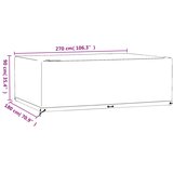  Navlaka za vrtni namještaj s 12 ušica 270x180x90 cm pravokutna | shoptok.hr